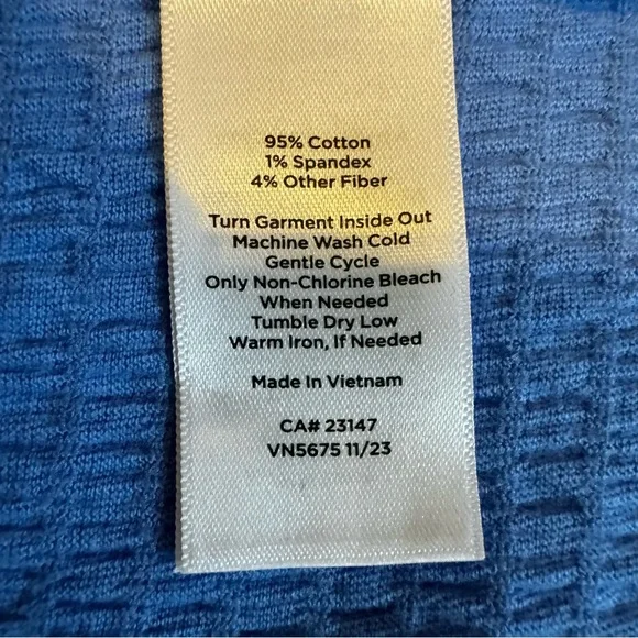 Talbots Tie Hem Button Front Shirt - Picture 8 of 8